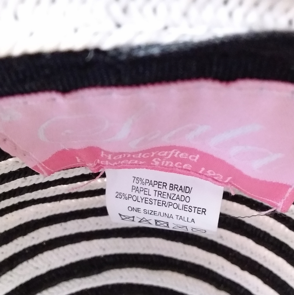 Seala Black and White Stripe Hat - Picture 9 of 9